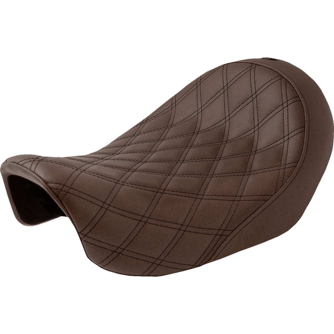 SADDLEMEN Renegade Solo Seat Lattice Stitched Brown Dyna '06-'17 80604002BLS