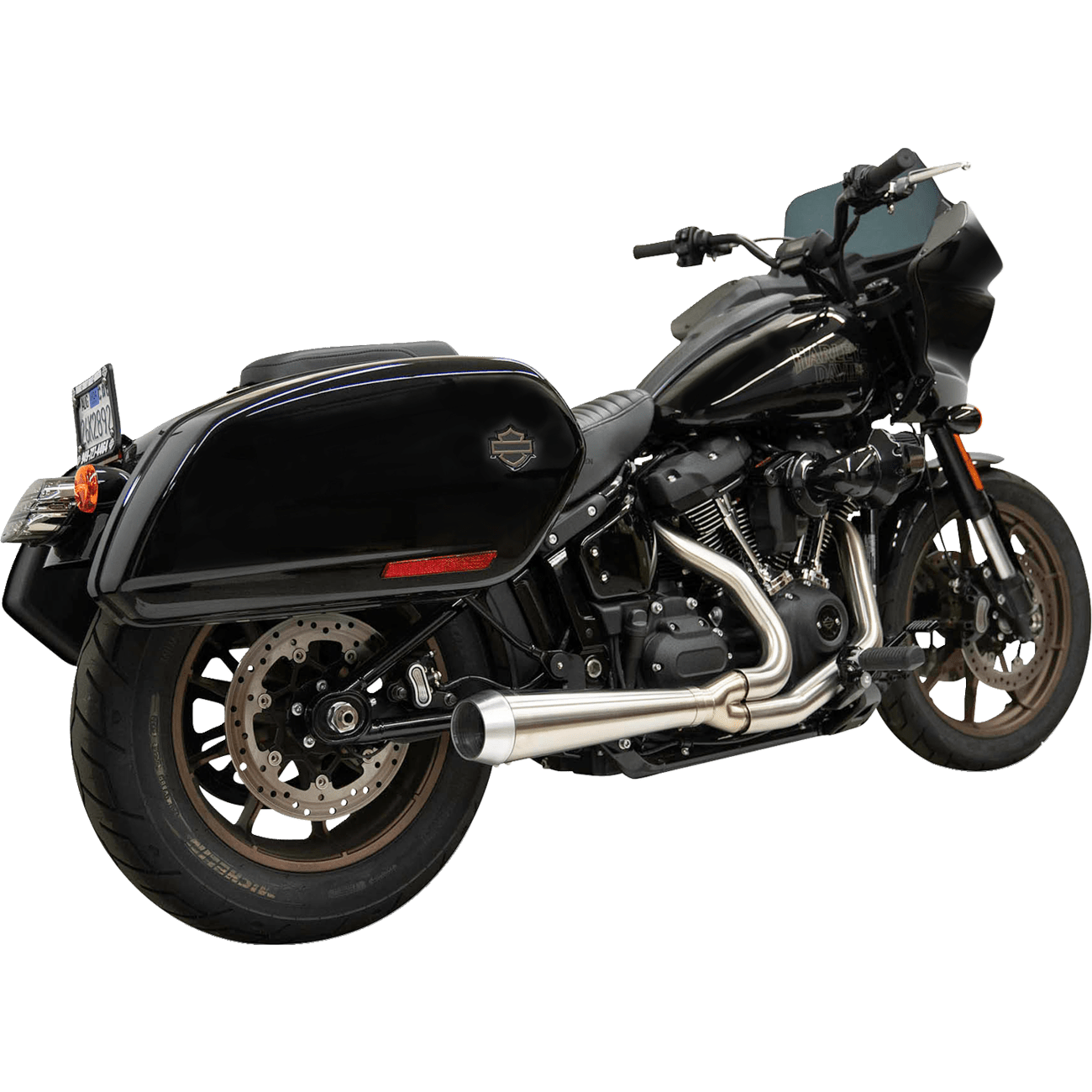 BASSANI XHAUST 2-into-1 Road Rage Exhaust System Stainless 1S81SS