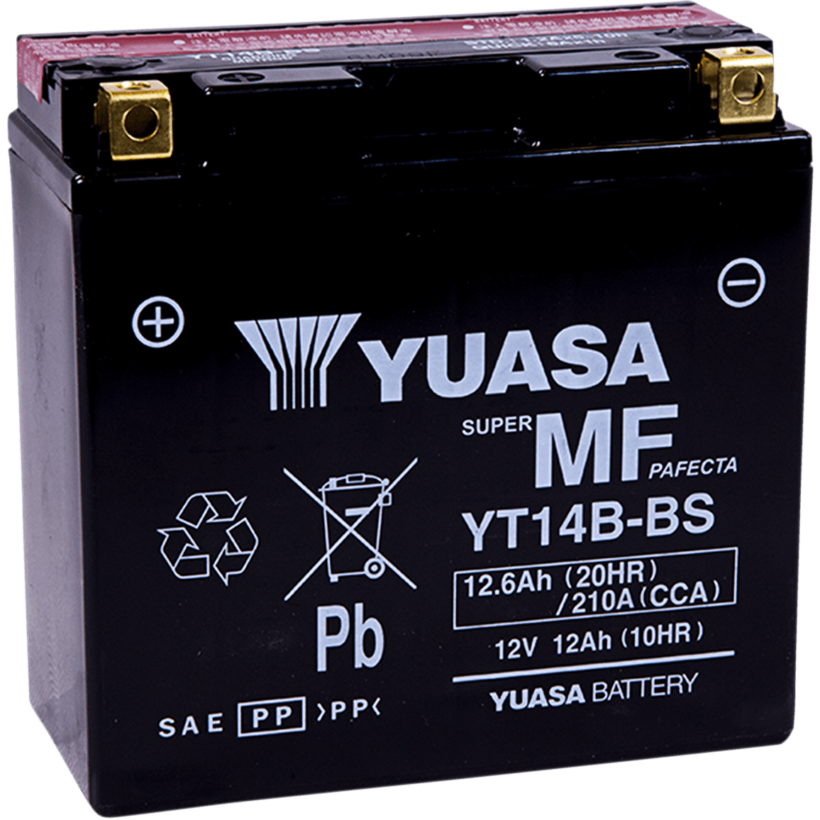 YUASA AGM Battery YT14B-BS .60 L YUAM624B4