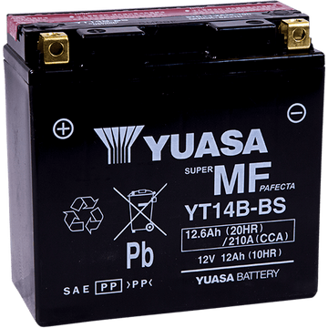 YUASA AGM Battery YT14B-BS .60 L YUAM624B4