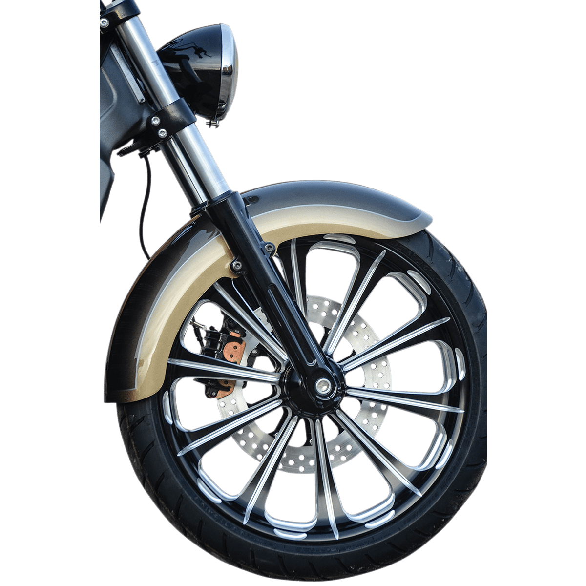 KLOCK WERKS Outrider Front Fender Steel 16"-19" Indian Scout KWF040339