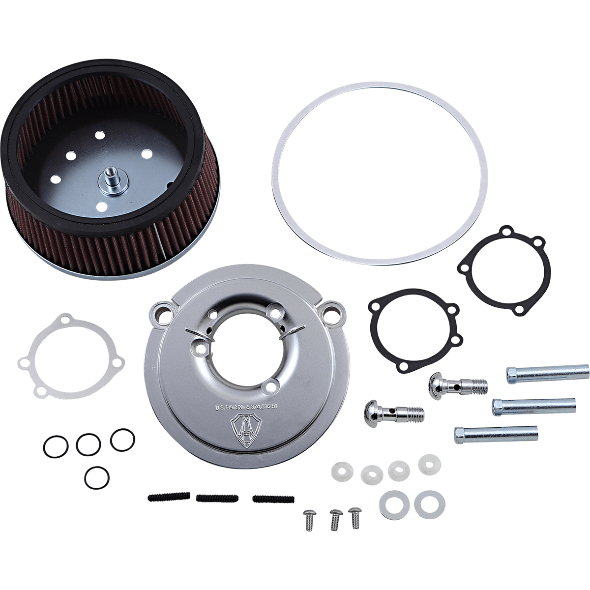 ARLEN NESS Big Sucker Air Cleaner Kit Chrome Stage I 18446