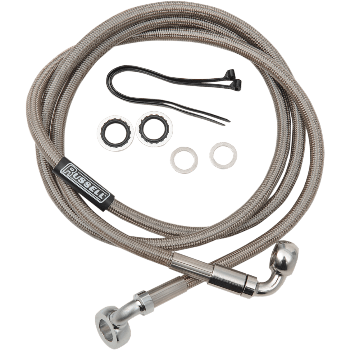 RUSSELL Brake Hose 50" 90° 7/16"