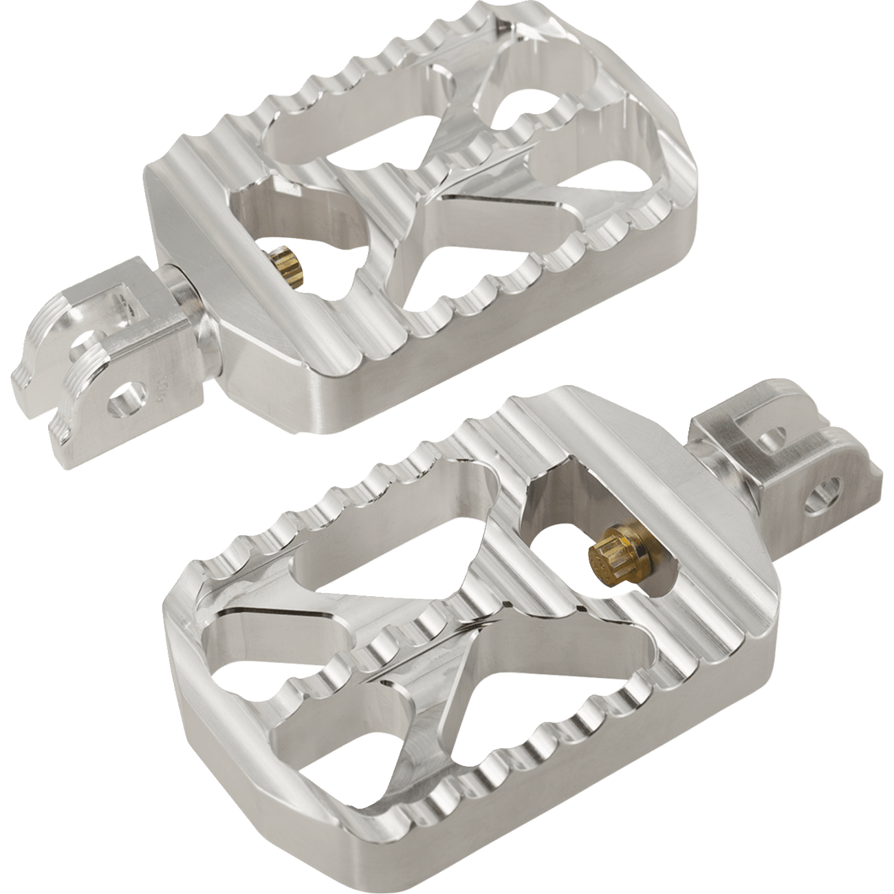 JOKER MACHINE Bear Claw Footpegs Silver Harley-Davidson 086466