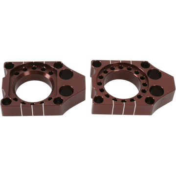 PRO CIRCUIT Axle Blocks Brown Kawasaki/Suzuki