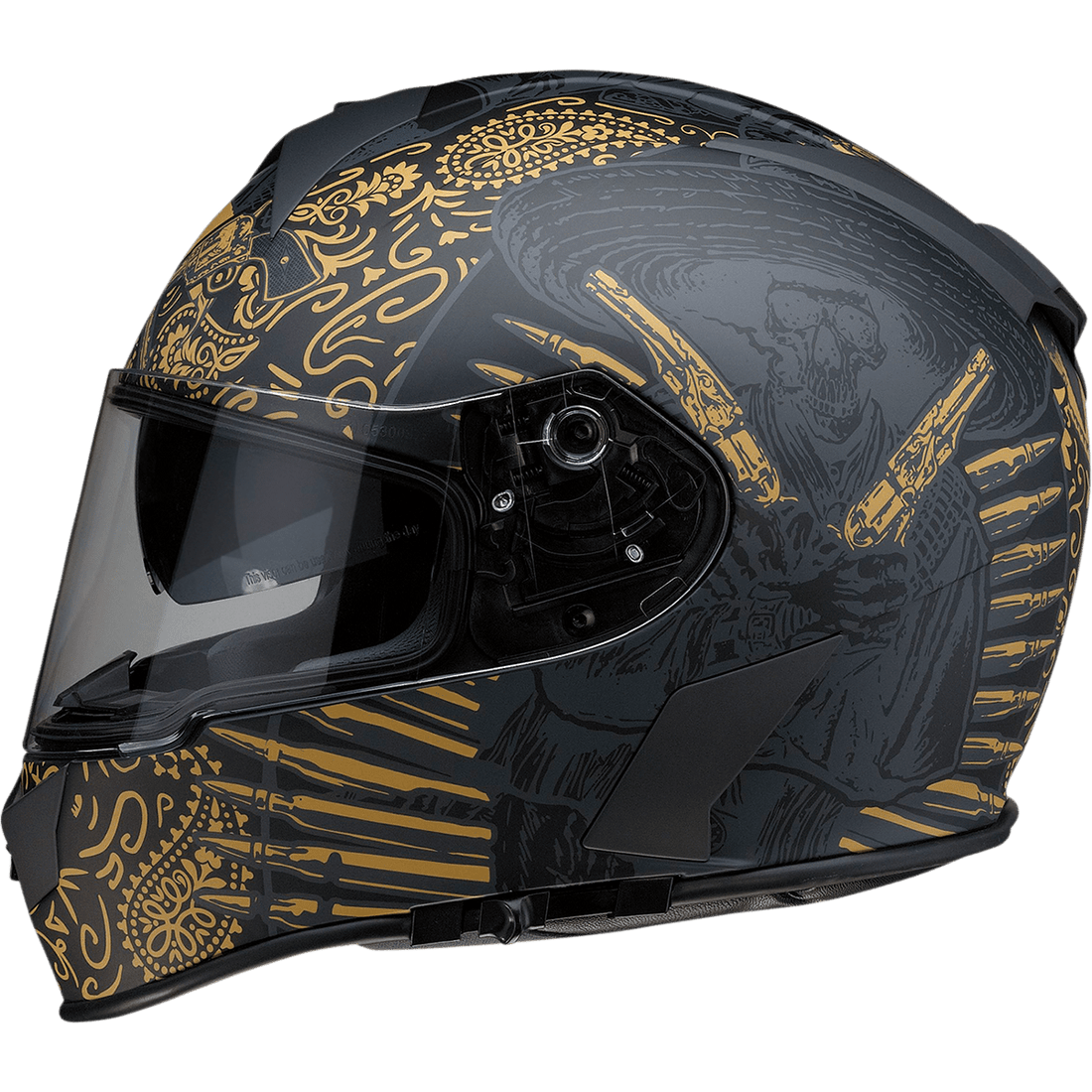 Z1R Warrant Helmet Sombrero Black/Gold Medium