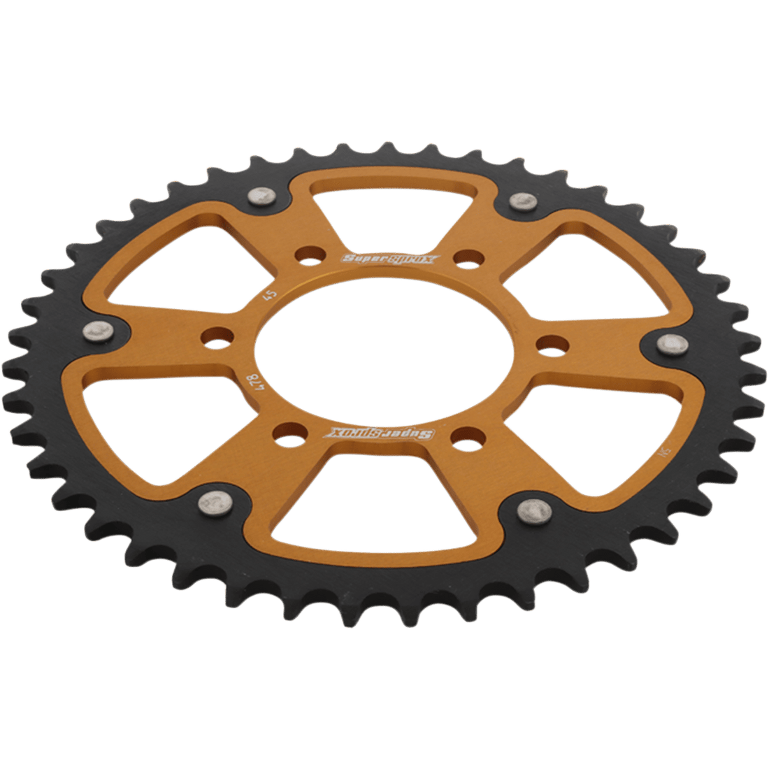 SUPERSPROX Stealth Rear Sprocket 45 Tooth Gold Kawasaki RST47845GLD