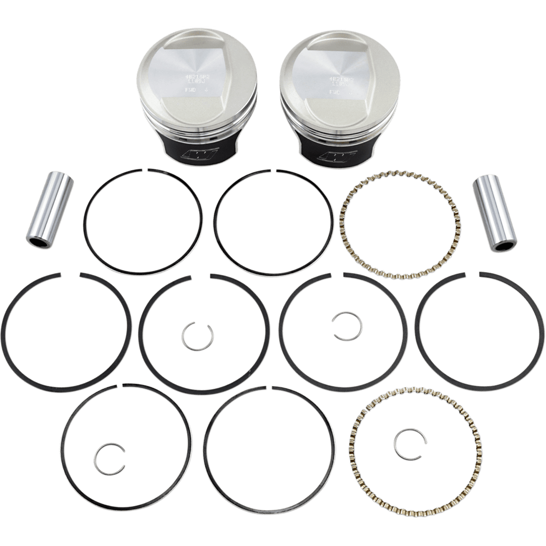 WISECO Tracker™ Series Piston Kit 3.518"- 1340 cc 80 Cubic Inch +0.020" Evolution