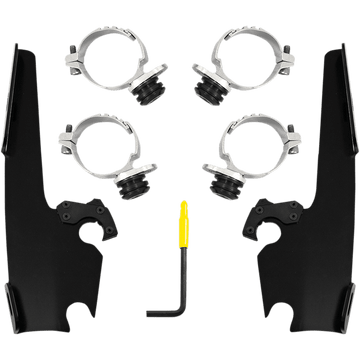 MEMPHIS SHADES Batwing Mounting Kit Black FXLR MEB2036