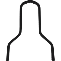 DRAG SPECIALTIES Square Sissy Bar Short Black 11" W