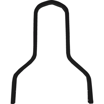 DRAG SPECIALTIES Square Sissy Bar Short Black 11" W