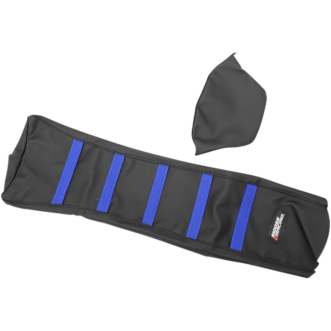 MOOSE RACING Ribbed Seat Cover Black Cover/Blue Ribs Yamaha