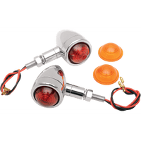 DRAG SPECIALTIES Mini-Bullet Light Kit Amber/Red