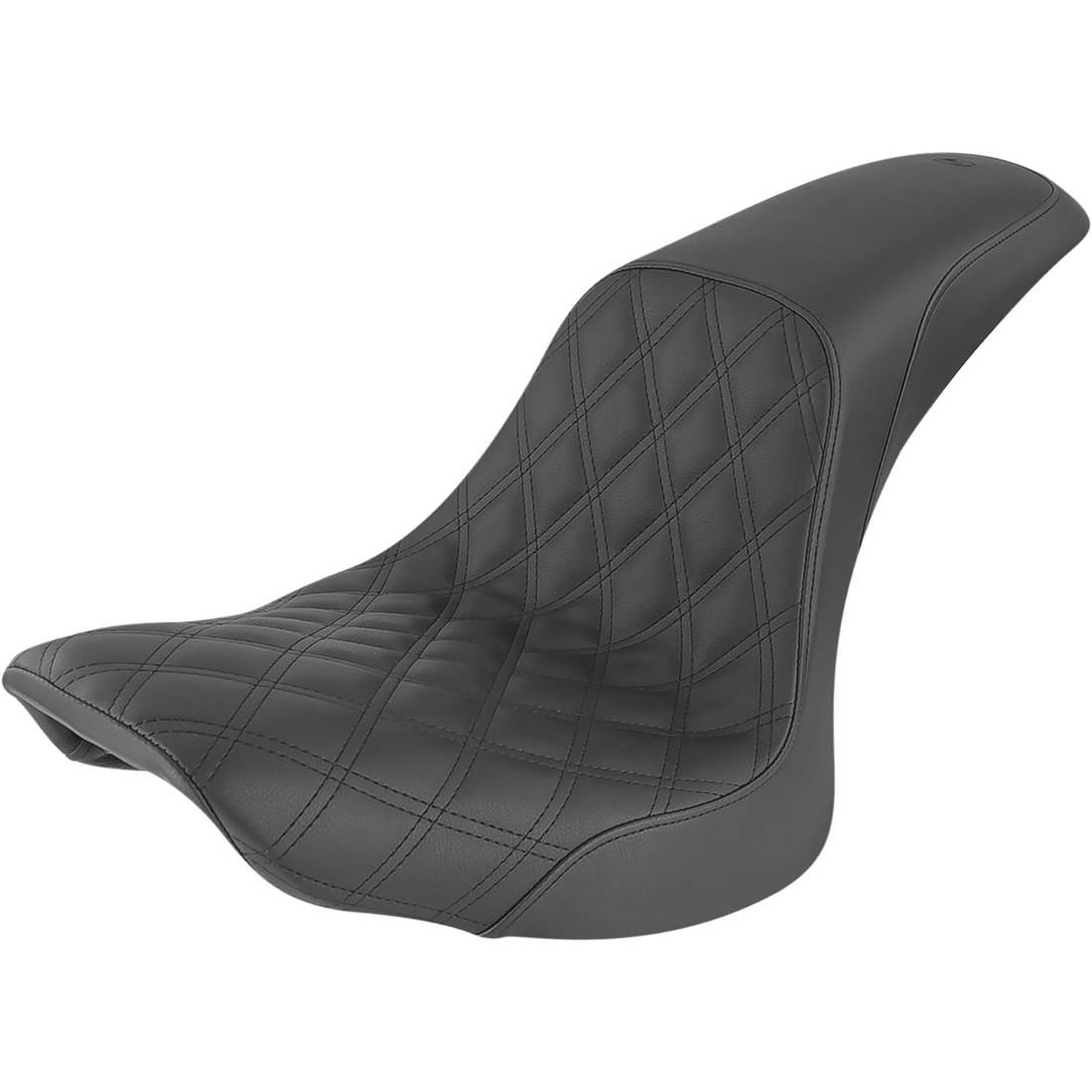 SADDLEMEN Profiler Seat Front Lattice/Rear Smooth Black FLSTC '06-'17 80623149