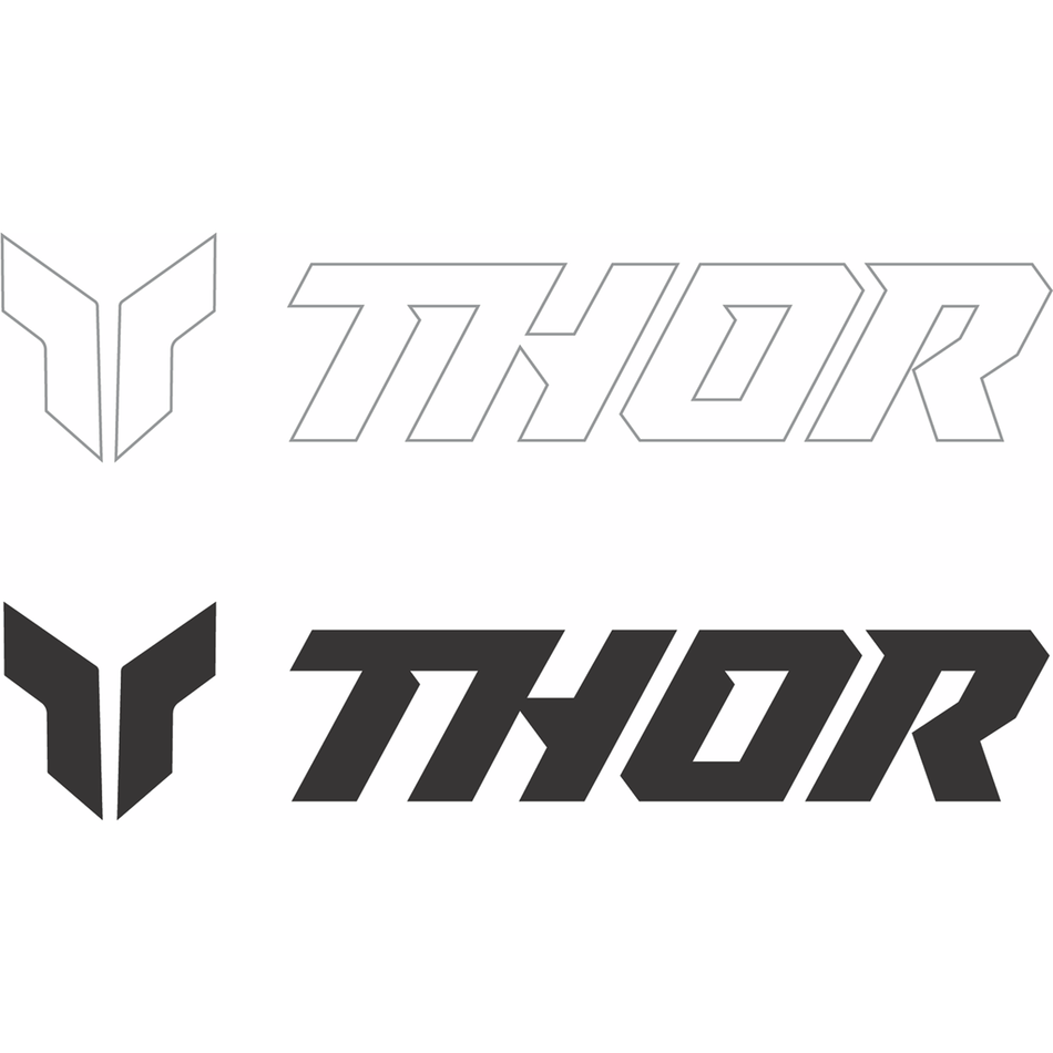 THOR Decal Sheet 3" Black/White