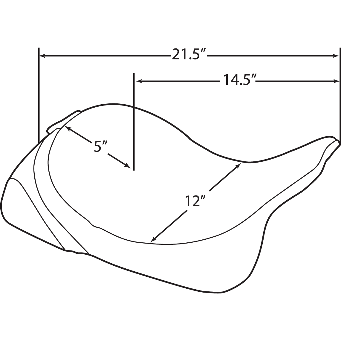 DRAG SPECIALTIES Solo Seat Mild Stitched Driver Backrest FL '08-'23