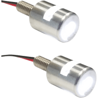 K&S TECHNOLOGIES Three-Beam License Plate Bolt Lights White