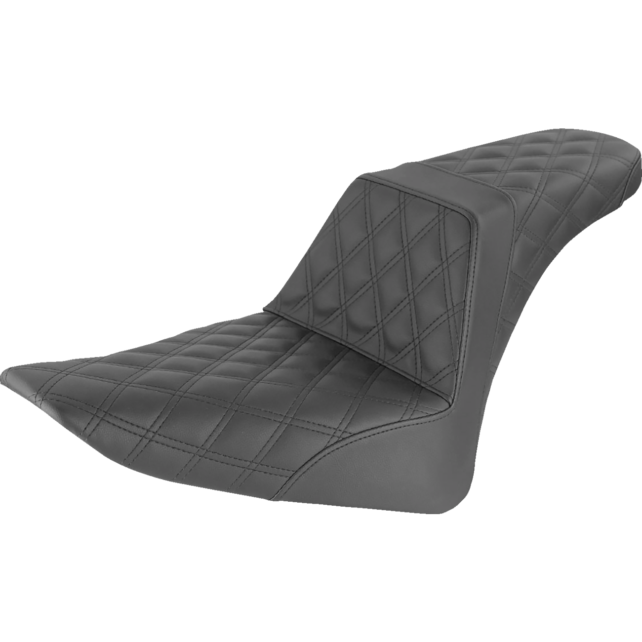 SADDLEMEN Step-Up Seat Full Lattice Stitch Black FLS 81226175