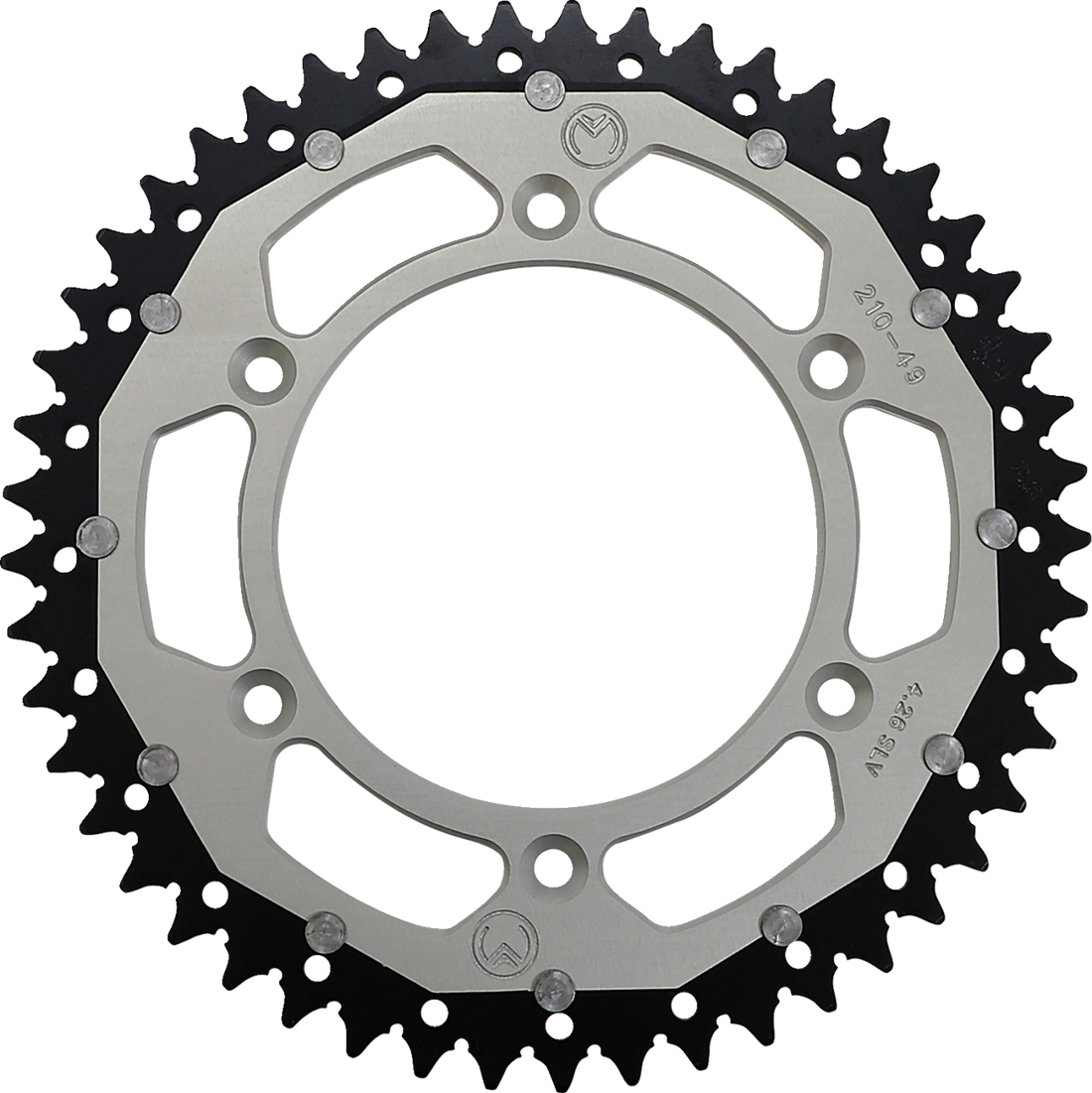 MOOSE RACING Dual Sprocket Silver 49 Tooth