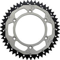 MOOSE RACING Dual Sprocket Silver 49 Tooth