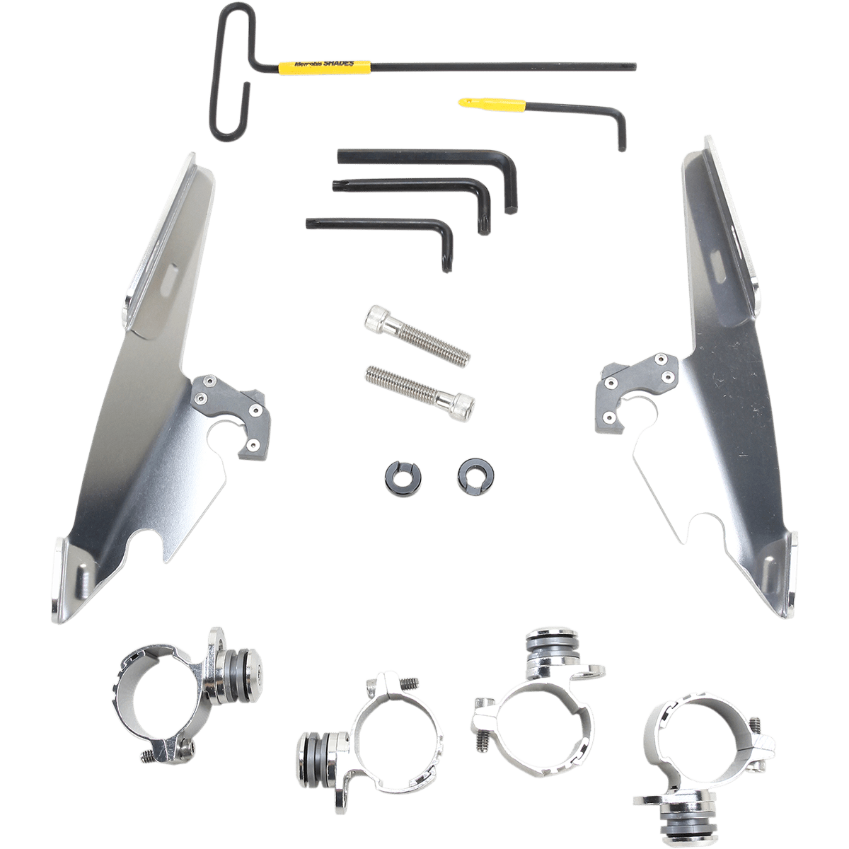 MEMPHIS SHADES Batwing Mounting Kit Polished XL48 MEK2009