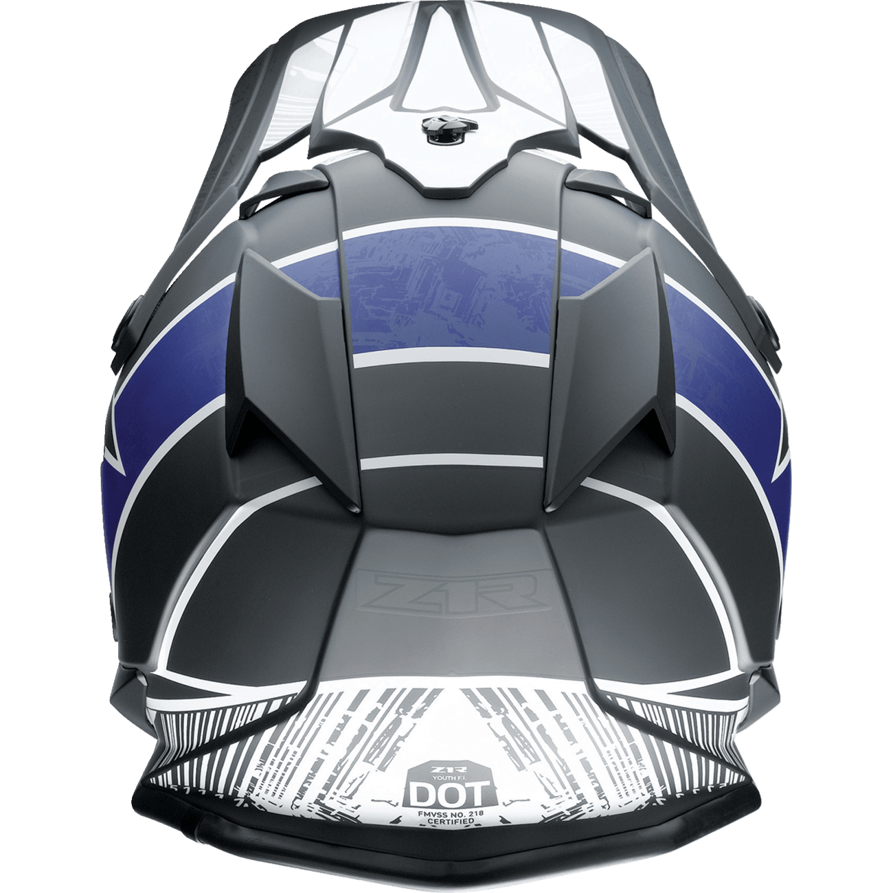 Z1R Youth F.I. Helmet Fractal MIPS® Matte Black/Blue Small