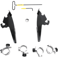 MEMPHIS SHADES Batwing Mounting Kit Black XL883 MEB2004