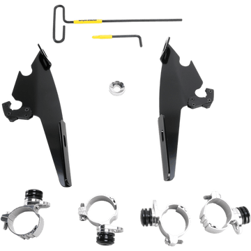 MEMPHIS SHADES Batwing Mounting Kit Black XL883 MEB2004