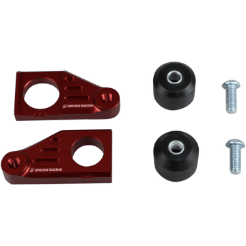 DRIVEN RACING Axle Block Sliders Honda Red DRAX120RD