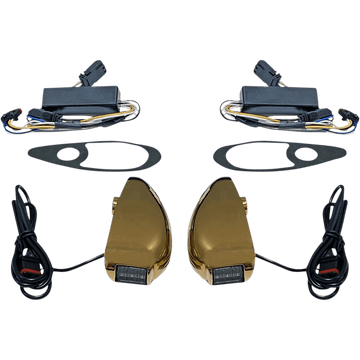 CUSTOM DYNAMICS ProBEAM Road Glide Turn Signals Gold PBRGTS15G