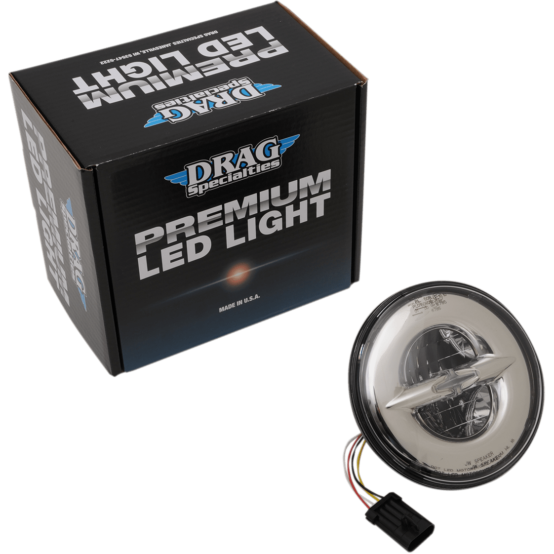 DRAG SPECIALTIES 7" Reflector-Style LED Headlamp Chrome