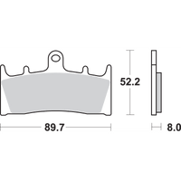 SBS HS Brake Pads Kawasaki/Suzuki 686HS