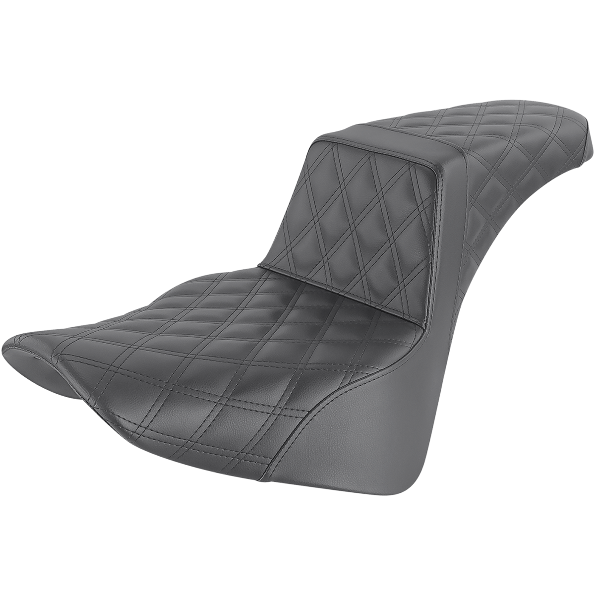 SADDLEMEN Step-Up Seat Full Lattice Stitch Black 81833175