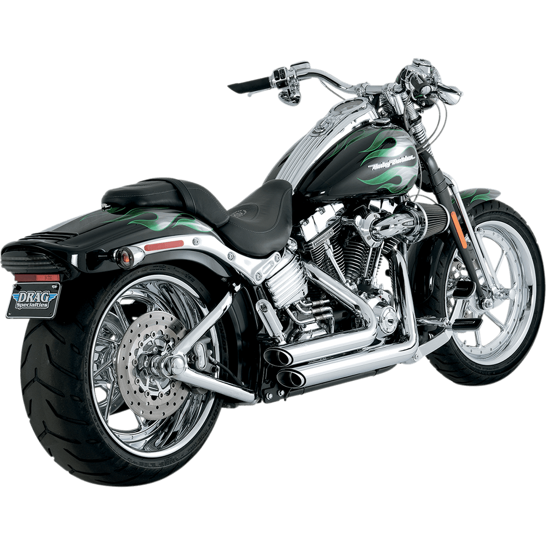 VANCE & HINES Shortshots Staggered Exhaust System Chrome 17221