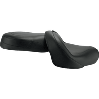 MUSTANG Seat Vintage Wide Touring With Driver Backrest Two-Piece Smooth Black VStar 950 79571