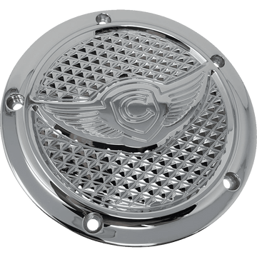 COVINGTONS Derby Cover 5-Hole Diamondback Chrome