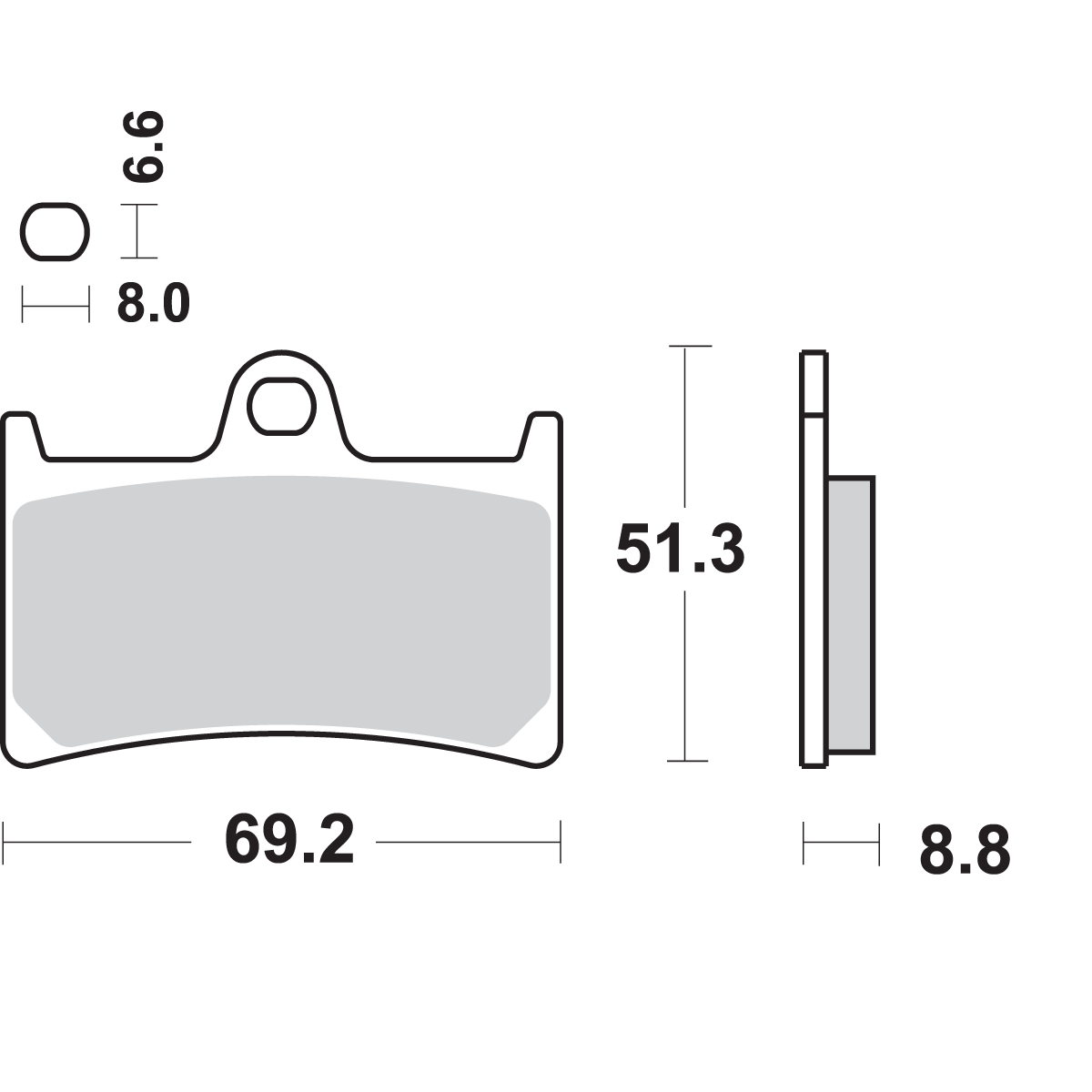 SBS HS Brake Pads Yamaha 634HS