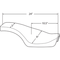 DRAG SPECIALTIES Spoon Seat Smooth XL '57-'78