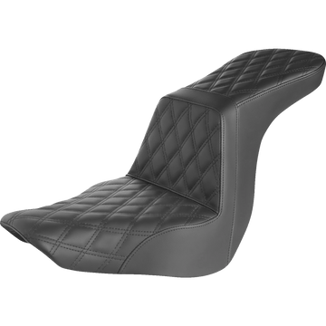 SADDLEMEN Step-Up Seat Full Lattice Stitch Black 81829195