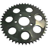 DRAG SPECIALTIES Rear Sprocket Gloss Black Dished 49 Tooth