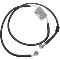 DRAG SPECIALTIES Brake Line Front +8" Black XL