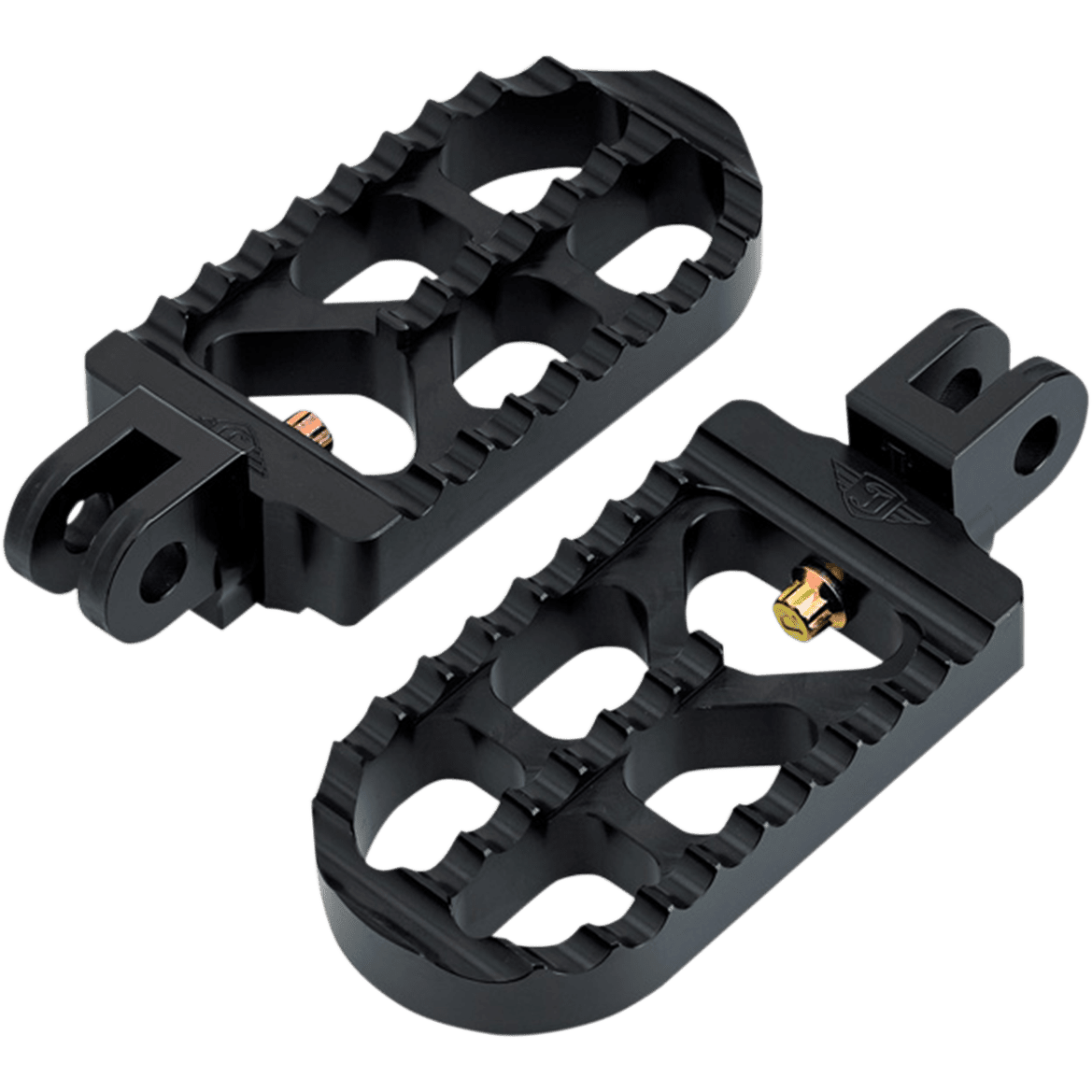 JOKER MACHINE Adjustable Footpeg Serrated Long Black 08564B