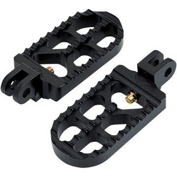 JOKER MACHINE Adjustable Footpeg Serrated Long Black 08564B