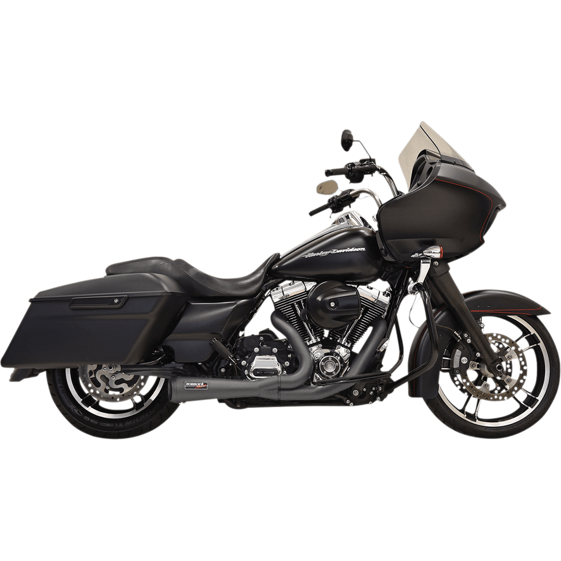 BASSANI XHAUST 2:1 Short Exhaust Black 1F52RB