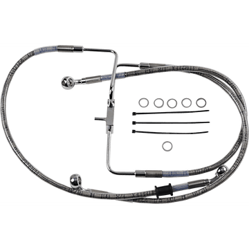 DRAG SPECIALTIES Brake Line +6" Stainless Steel XL