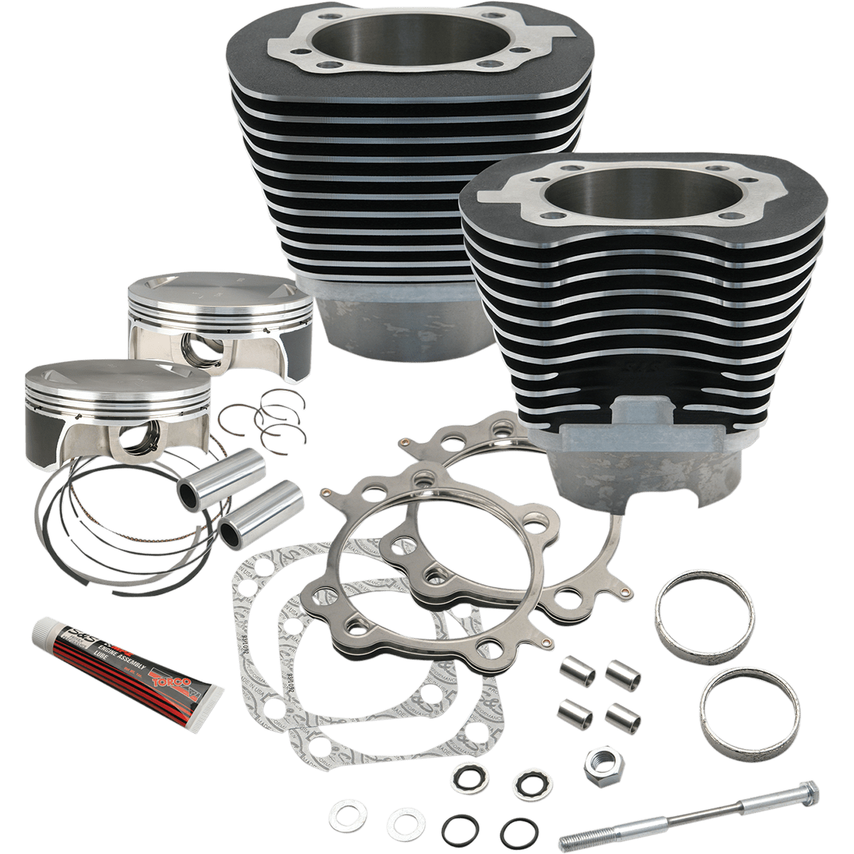 S&S CYCLE 117" Big Bore Cylinder Kit Twin Cam Black