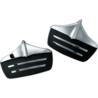 KURYAKYN Rear Mud Flaps Chrome/Black