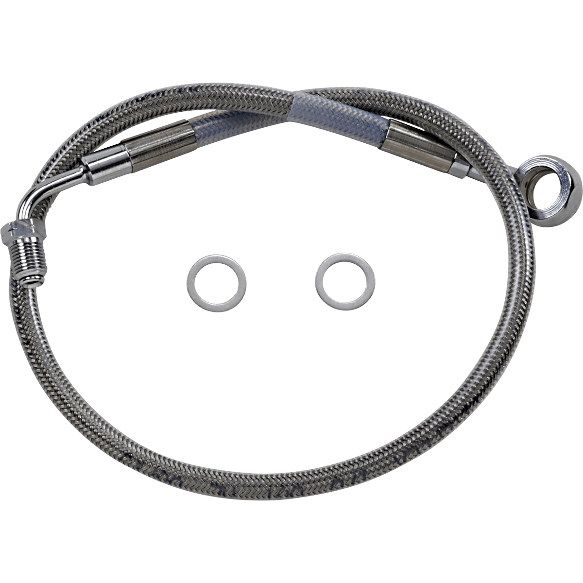 DRAG SPECIALTIES Brake Line Front (Upper) Stainless Steel