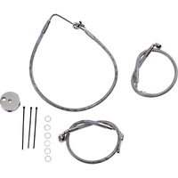 DRAG SPECIALTIES Brake Line Front Lower/Upper Stainless Steel