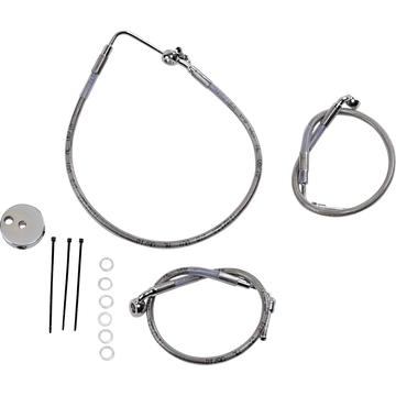 DRAG SPECIALTIES Brake Line Front Lower/Upper Stainless Steel